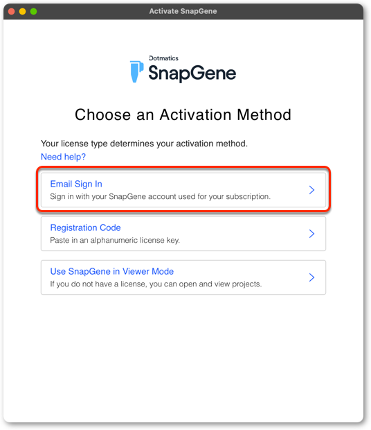 如何下载、安装和激活 SnapGene image