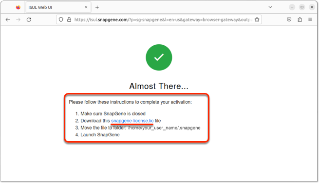 如何下载、安装和激活 SnapGene image
